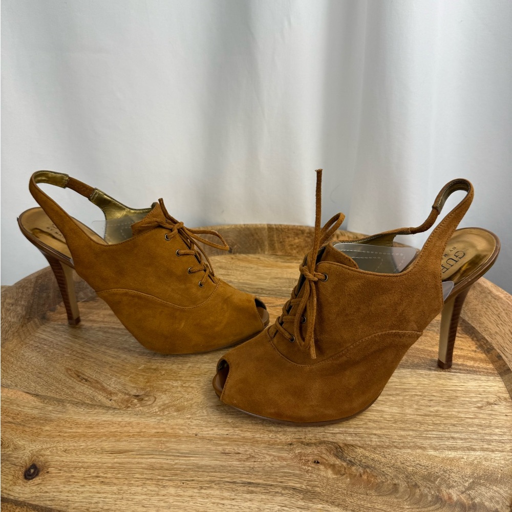Guess by Marciano Suede Lace Up Heels